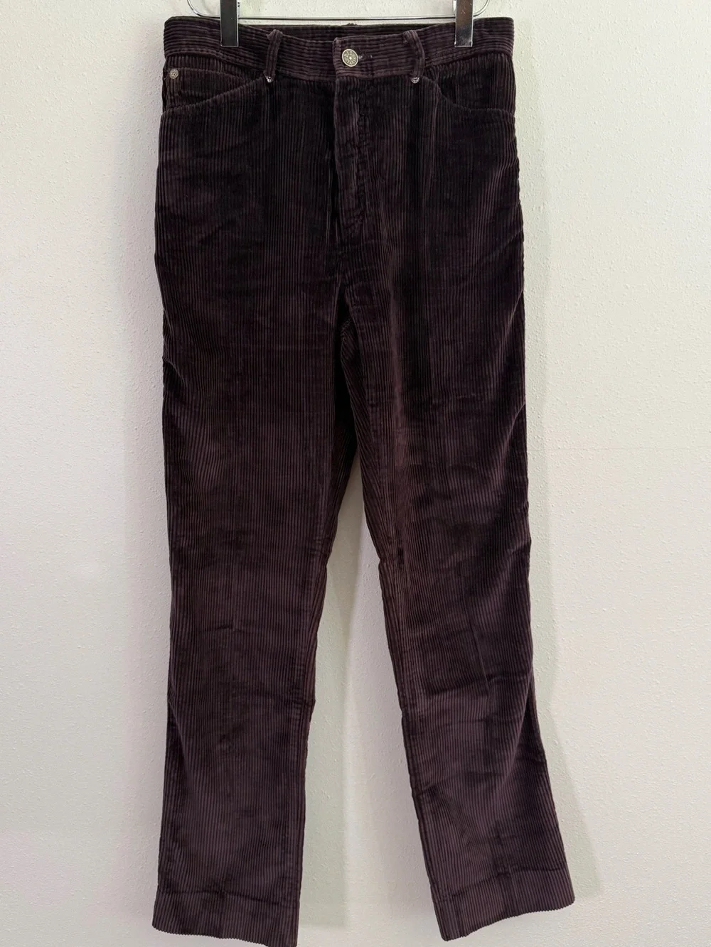 Vintage BIS by Bis Brown Corduroy High Rise Straight Leg Pants 30x29